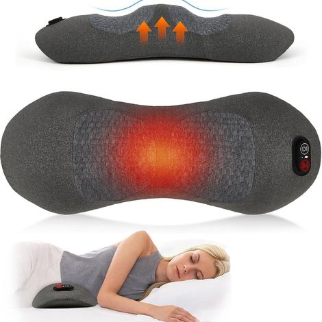 Ein 3-in-1-Lendenmassagegerät mit Heiz-, Vibrations- und Dehnungsfunktion ein ergonomisches Lendenstützkissen aus Memory-Schaum, geeignet für Betten und Stühle ein entspannendes Geschenk. (1/5)
