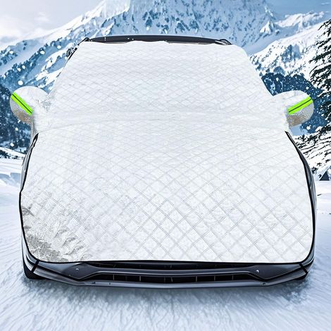 Copertura per parabrezza auto, copertura protettiva per parabrezza, protezione invernale per parabrezza, copertura pieghevole universale impermeabile, per neve, raggi UV, polvere, pioggia, antigelo, 2 (1/5)