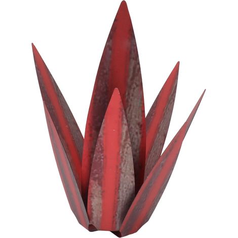 Sculpture rustique en fer imperméable Tequila - Décoration pour la maison, le jardin ou la cour - Statue rose