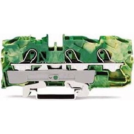 Conector de barra colectora de protección de 3 hilos, 10 mm², amarillo-verde, 2010-1307 topjobs