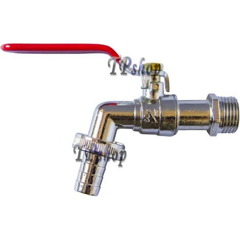 RUBINETTO PER FONTANE FONTANA 1/2 PER POMPA GIARDINO GARAGE CON LEVA APERTURA