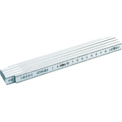 DOBLE METRO PLEGABLE DE PLASTICO 2m.X15MM - ACHA