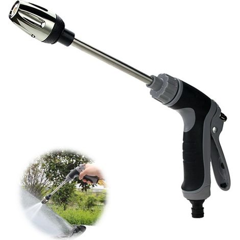 Nettoyeur Haute Pression Portable, Pistolet Haute Pression, Débit d'eau Réglable, Nettoyeur Haute Pression pour Tout Tuyau D'arrosage (1/5)