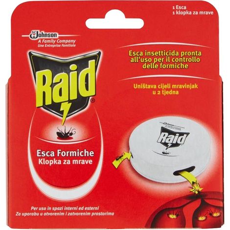 Raid Esca Formiche Ecologico Confezione Pz.1 Da Giardino Ambienti Casa Conf.12Pz