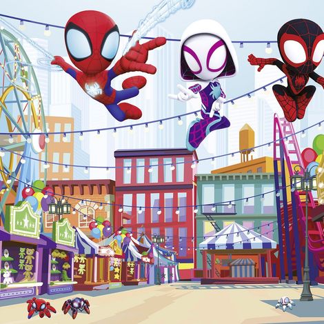 papier peint panoramique Spider-Man multicolore - Komar (1/4)