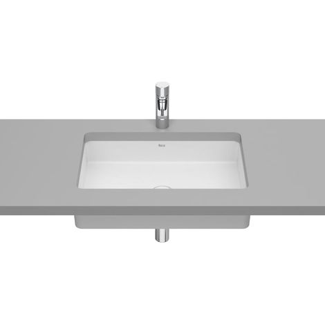 LAVABO BAJO ENCIMERA INSPIRA 605X390 CON JUEGO DE FIJACIÓN BLANCO MATE (1/2)