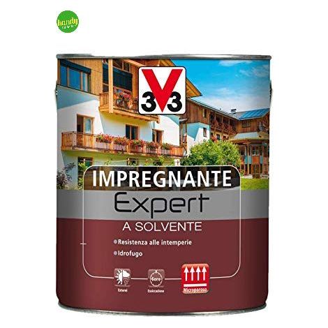 V33 Impregnante a Solvente Linea Expert Colore Noce medio 750 ML