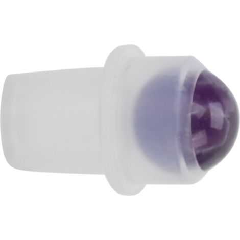 Roulette en pierre naturelle améthyste pour flacons 10ml, inserts de rechange à bille pour diffuseurs d'huiles essentielles, accessoire de massage, lot de remplacement, pierre précieuse roulante. (1/5)