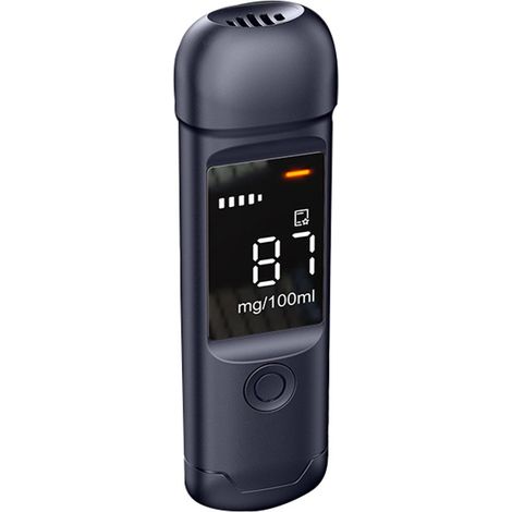 Alcootest numérique - Esters d'alcool - Testeur d'alcoolémie - Professionnel - Rechargeable - Bleu (1/4)
