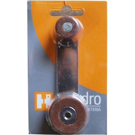 FPLUS tope retenedor marron blister , Tope retenedor giratorio.
Fabricado en acero inoxidable en la base y de plastico pvc para absorber los golpes.
Incluye adhesivo de alta calida