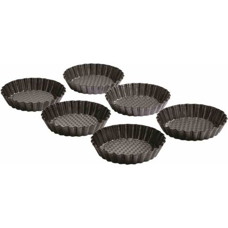 Tortelett Patisserie Ø10cm schwarz Set 6teilig