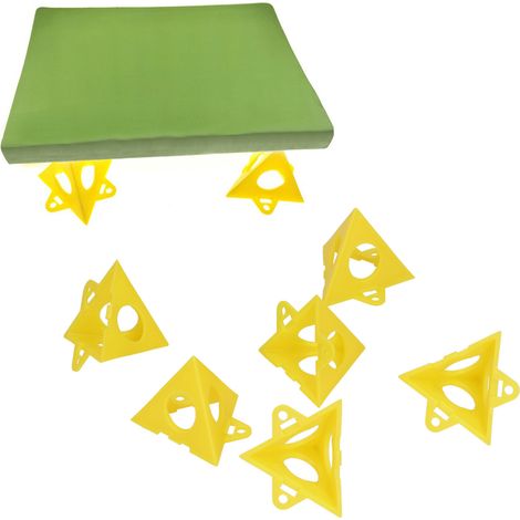 Kit de 20 supports triangulaires en plastique pour cadres photos, portes et planches de bricolage (1/5)