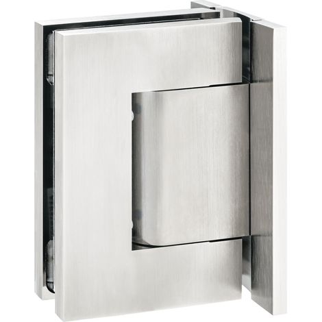 Pendeltürband Biloba 8910 Glastürband für Glaswand 8-13,52mm - hydraulisches Band mit Nulllageneinstellung, Edelstahl matt