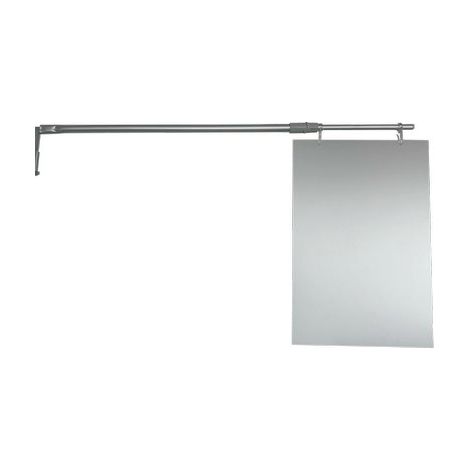 CARTELLO AVVISI SCAFFALE MARKET  A4 ASTA TELESCOPICA CM 6090 + GANCIO CREMAGLIERA