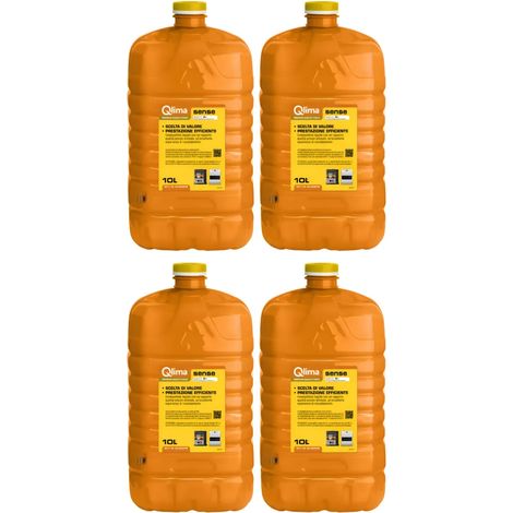 4 Taniche PET Riciclabile 10L Combustibile Liquido Paraffina per Stufe