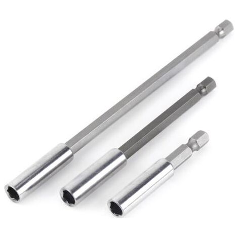 Porte-Embout 3 pièces perceuse électrique Tournevis Barre d'extension Porte-Embout magnétique 1/4\ (1/4)