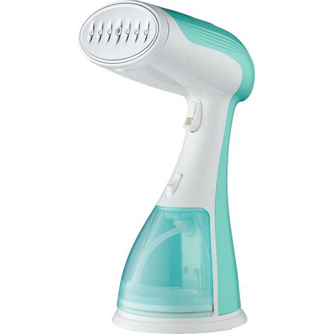 Mini-Bügeleisen, Mini-Dampfbügeleisen, tragbarer Dampfgarer (15 Sekunden schnelles Aufheizen, 300-ml-Wassertank, 1500 W), kompaktes Hängebügeleisen für zu Hause – Grün