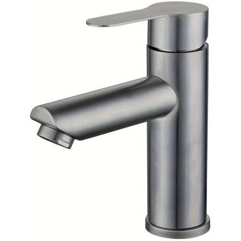 Robinet de Lavabo à Eau Froide en Acier Inoxydable 304 – Installation sur Vasque, Résistant à la Rouille et Durable, Design Moderne et Minimaliste pour Salle de Bain