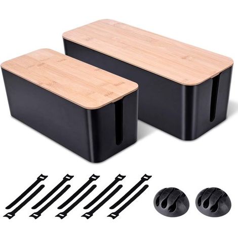 KIT DE ORGANIZACIÓN DE CABLES TODO EN UNO: Cada paquete，incluyendo una grande (40,6 x 15,7 x 13,5 cm)，32,7 x 13,7 x 13,7 cm，40,6 x 15,7 x 13,5 cm (1/5)