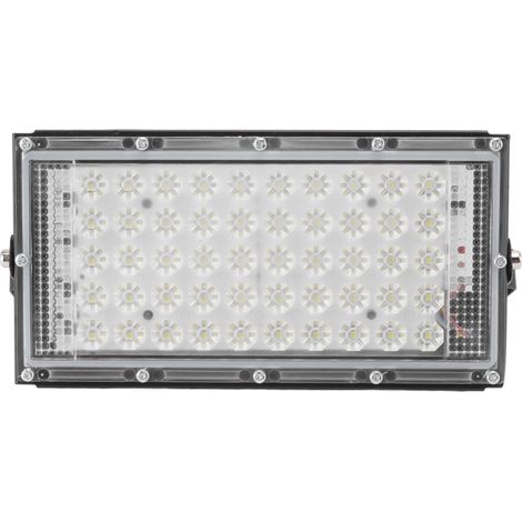 Projecteur LED 50W IP66 étanche, lumière blanche 6000K, angle de vision orientable à 180°, pour jardin, balcon ou terrasse. (1/5)