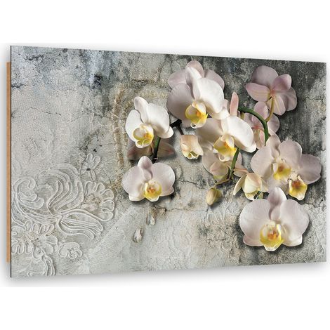 Quadro deco panel, Fiori di orchidee soleggiate - 60x40 (1/5)