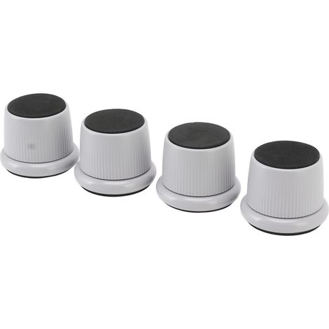 Set mit 4 höhenverstellbaren Möbelfüßen, strapazierfähige, rutschfeste Pads für Kaffeemaschine und Sofa, grau (1/5)