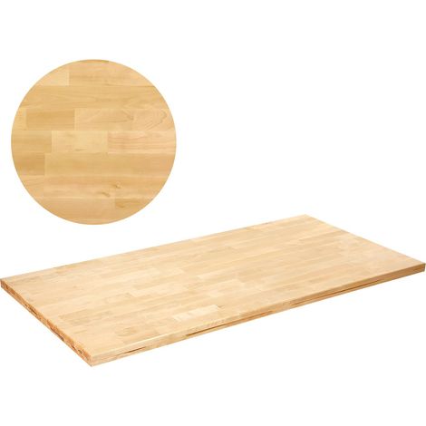 Planche Bureau 1200x750x38 mm Plateau de Table Rectangulaire Charge 150 kg Dessus de Table en Bois d'Érable Massif pour Bureau Debout Électrique Réglable, Plan de Travail, Table à Manger, Maison (1/5)