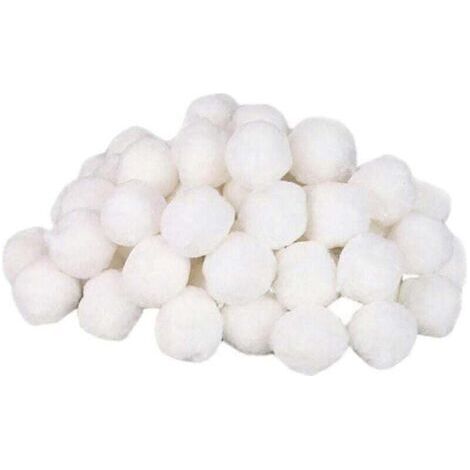 Boules filtrantes pour piscine, boules de nettoyage pour piscine, équipement de nettoyage pour piscine, boule en fibre pour purification de l'eau, 500 g (1/4)
