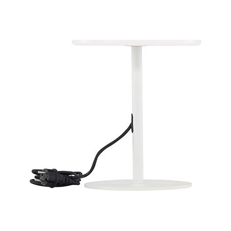 Moris Tischlampe für außen weiß.
