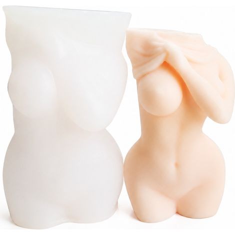Moule Bougie Forme Humaine Femme Silicone Bricolage Maison Déco (1/5)