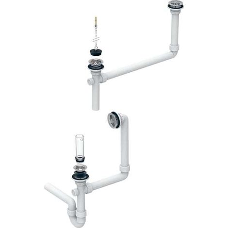 Anschluss m. Siphon f Gipsfangb. f. Publica Ober u.Unterteil d40 152703 (1/5)