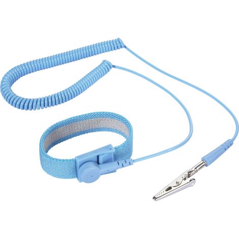 TRU COMPONENTS  ESD-Handgelenkband   2.5 m Druckknopf 10 mm Bag (1/4)