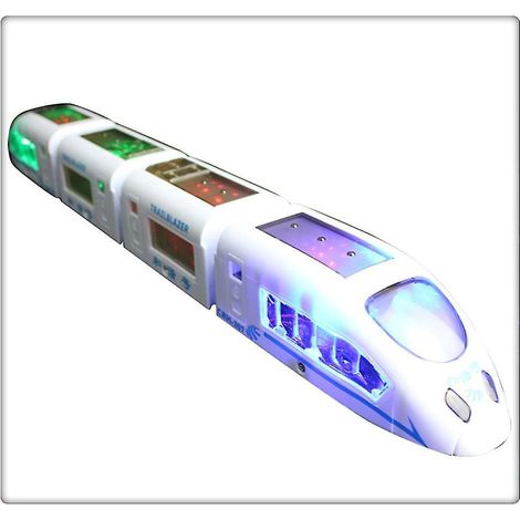 Elektrische Kindereisenbahn mit LED-Lichtern und Musik – ein ideales Geschenk für Kinder (1/5)