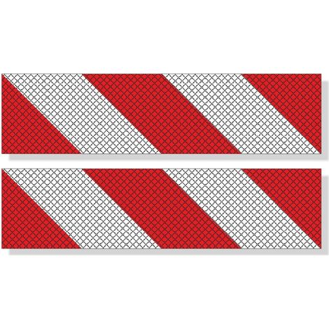 Fasce Adesive Rifrangenti Dx - Sx Classe 2, Set di 2