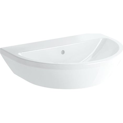 Vasque Vitra Integra ronde 650x490mm blanc avec trop plein 1 trou robinet milieu