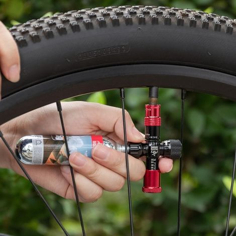 Cartouches de CO2 Filetées 25g pour Gonflage Rapide de Pneu Vélo Route et VTT Recharge de CO2 pour Pompe de Vélo Pack de 6