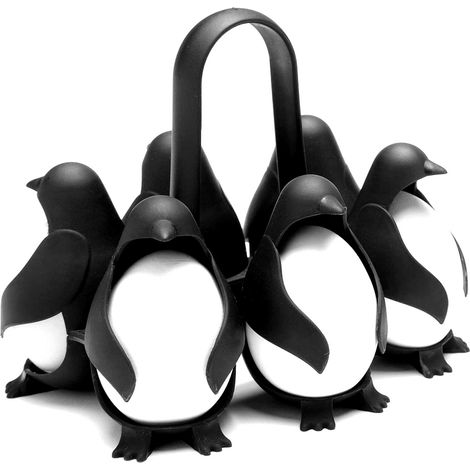 Eierhalter in Pinguinform zum Kochen von hart- oder weichgekochten Eiern (1/5)