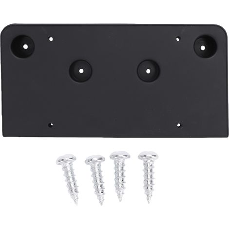 Cadre de plaque d'immatriculation avant de remplacement pour Chevy 2016 – 2017 15758443, plastique noir haute résistance (1/5)