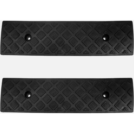 1 ou 3 x Rampe d'accès, Caoutchouc antidérapant, Plastique composite, Pour fauteuil roulant et voiture (1/5)