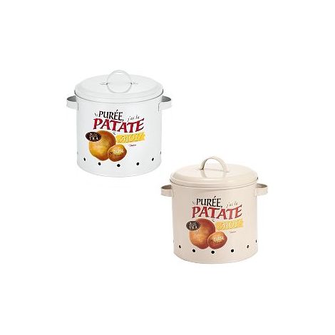 MAURY'S CONTENITORE IN LATTA PER PATATE 22XH25CM COLORE ASSORTITO (1/2)