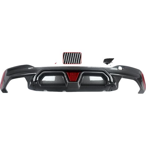 Difusor trasero, estilo M5 CS, luz LED, aspecto de carbono. (1/2)