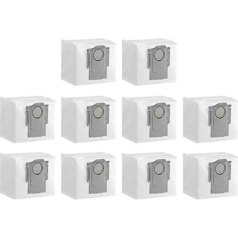 Lot de 10 sacs à poussière de rechange pour aspirateur robot Q5+ / Q7+ / Q7 Max+ / S7 Maxv Ultra / G10s / T8 Plus (1/3)