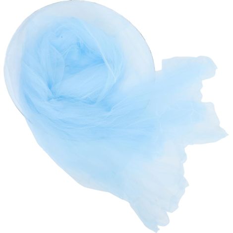 Moustiquaire ronde pour lit de princesse, couleur bleue (1/5)