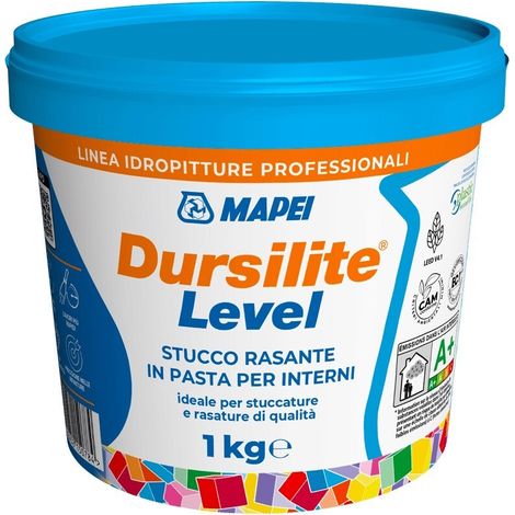 Dursilite level mapei stucco rasante in pasta per interni kg 1
