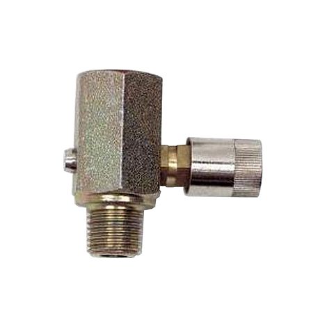 Mondsee Fig. 831, vanne à joint torique 1/4", vanne à bouton-poussoir manométrique