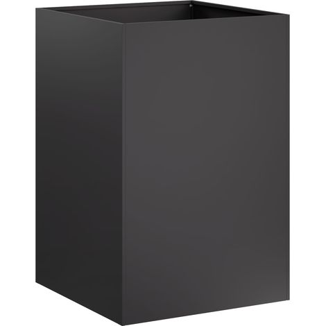 Maison Exclusive - Cache-pot de jardin Noir 50 x 50 x 75 cm Acier laminé à froid (1/5)