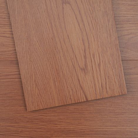 VEVOR Revetement de sol en vinyle auto-adhesif 914 mm x 152 mm, 36 dalle de 2,5 mm deepaisseur a decoller et a coller, grain de bois brun fonce pour cuisine, salle a manger, chambre et salle de bain (1/5)