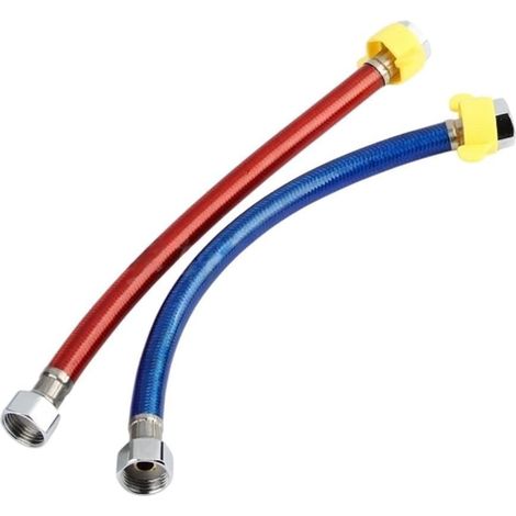 Tuyau flexible, 2 pouces, en acier inoxydable, raccord G1/2, pour installation domestique dans la salle de bain ou la cuisine.-AquaForge (1/5)