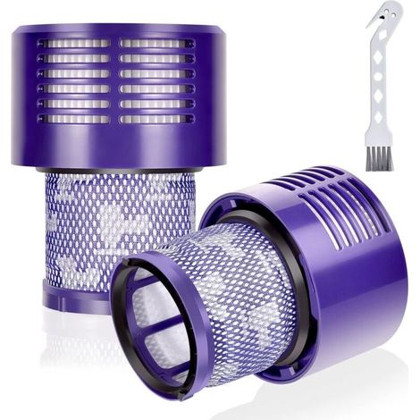 Lot de 2 filtres lavables pour aspirateur Dyson V10 – Filtration HEPA efficace – Réduction des vibrations – Installation rapide (1/4)