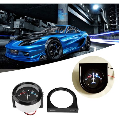 Ammètre Voltmètre Voiture 52mm 2 Inch 60-0-60A - Jauge Volt Amp pour Modification Auto (1/5)